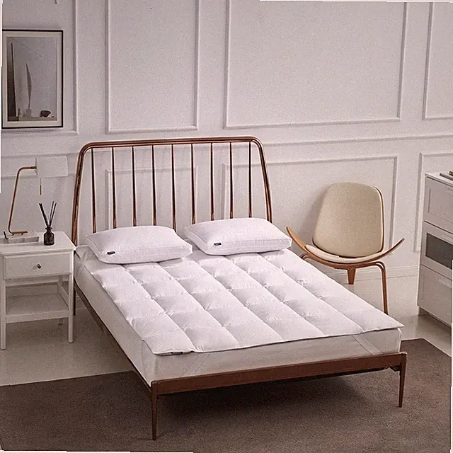 Luxurious Tencel/Cotton Blend Mattress Topper with Elasticized Anchor Bands
