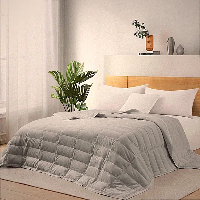 Puredown 75% Down Bed Blanket, TENCEL Lyocell Cover, King or Queen Comforter