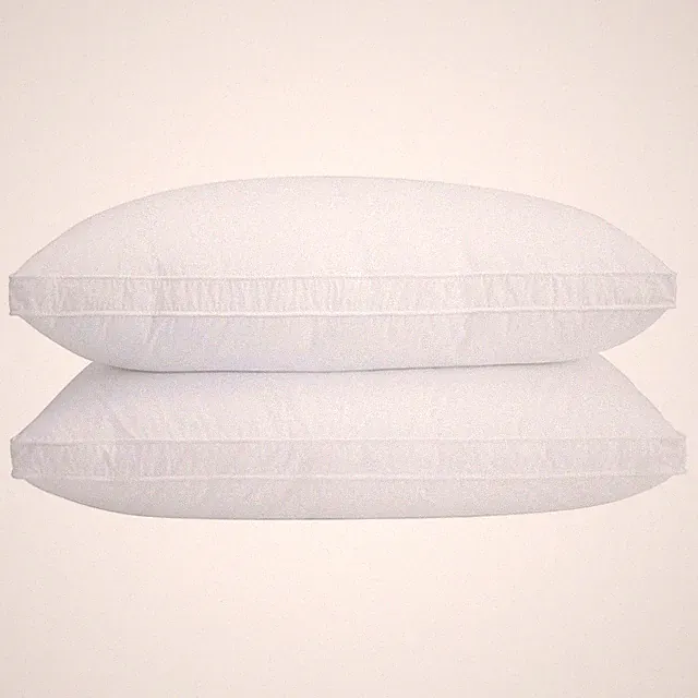 Set of 2 Standard Down Pillows Goose Feather Down Blend 440 Fill Power