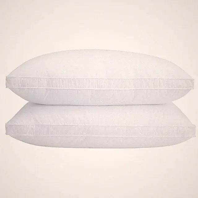 Set of 2 Standard Size Down Pillows - Goose Feather & Down Blend Pillows 440...