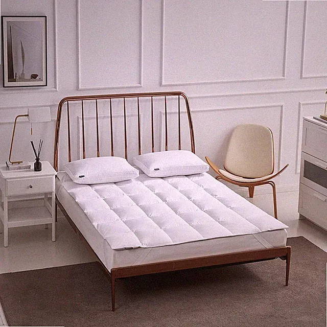 Tencel Cotton Blend Mattress Topper with Elasticized Anchor Bands